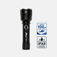 XHP190 – Lampe de Plongée Professionnelle (Éclairage Jaune Haute Pénétration)