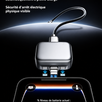 Adaptateur intelligent USB-C 140w avec débranchement automatique de charge
