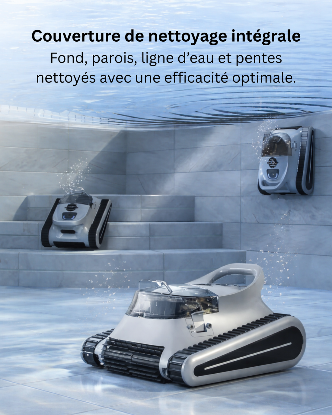 Robot nettoyeur de piscine intelligent