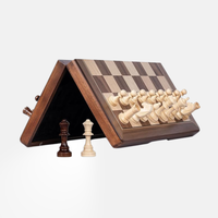 Jeu d'échecs premium en bois de noyer - Lingle