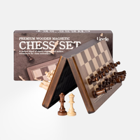 Jeu d'échecs premium en bois de noyer - Lingle