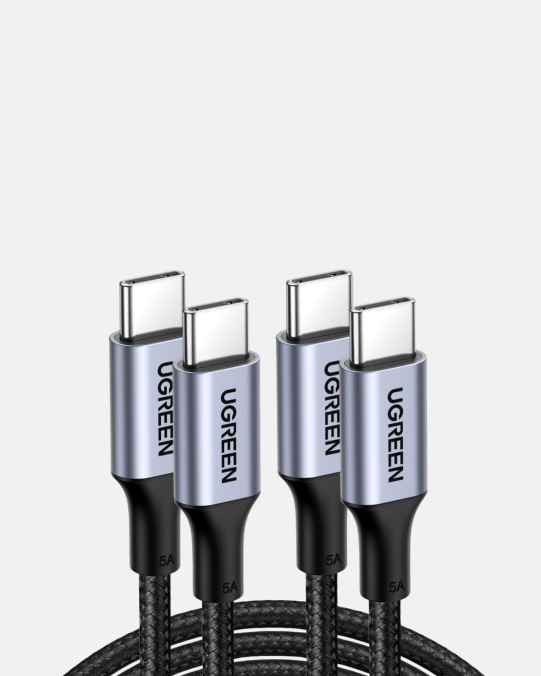 UGREEN Lot de 2 Câble USB C vers USB C Nylon Tressé PD 100W - 2M