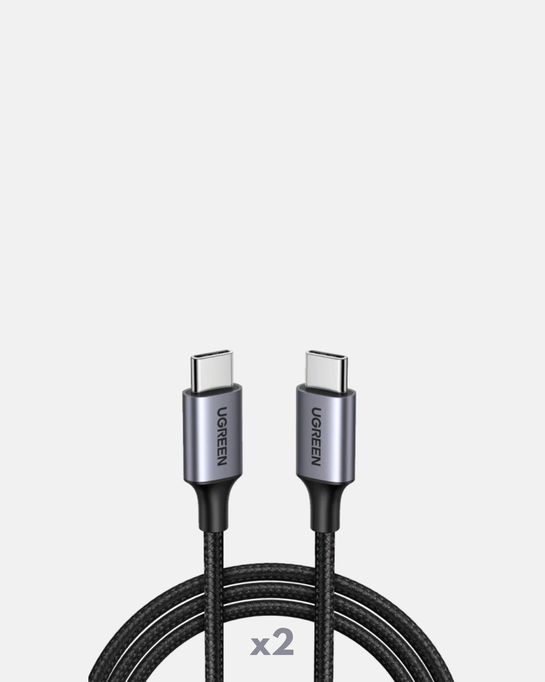 UGREEN Lot de 2 Câble USB C vers USB C Nylon Tressé PD 100W - 2M